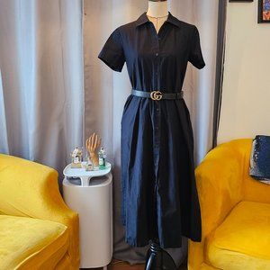 Banana Republic Black Midi Dress